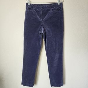 Women's Pendleton Steel Blue Corduroy Pants Straight Leg Size 10